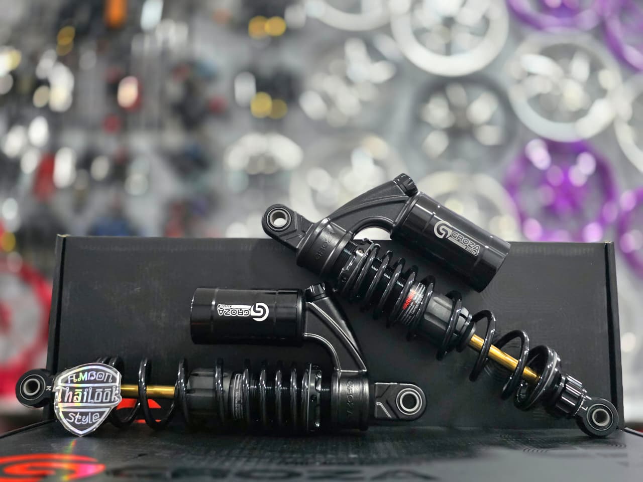 SHOCKBREAKER GROZA SPARTA SERIES UNIVERSAL HONDA 320MM BLACK SERIES