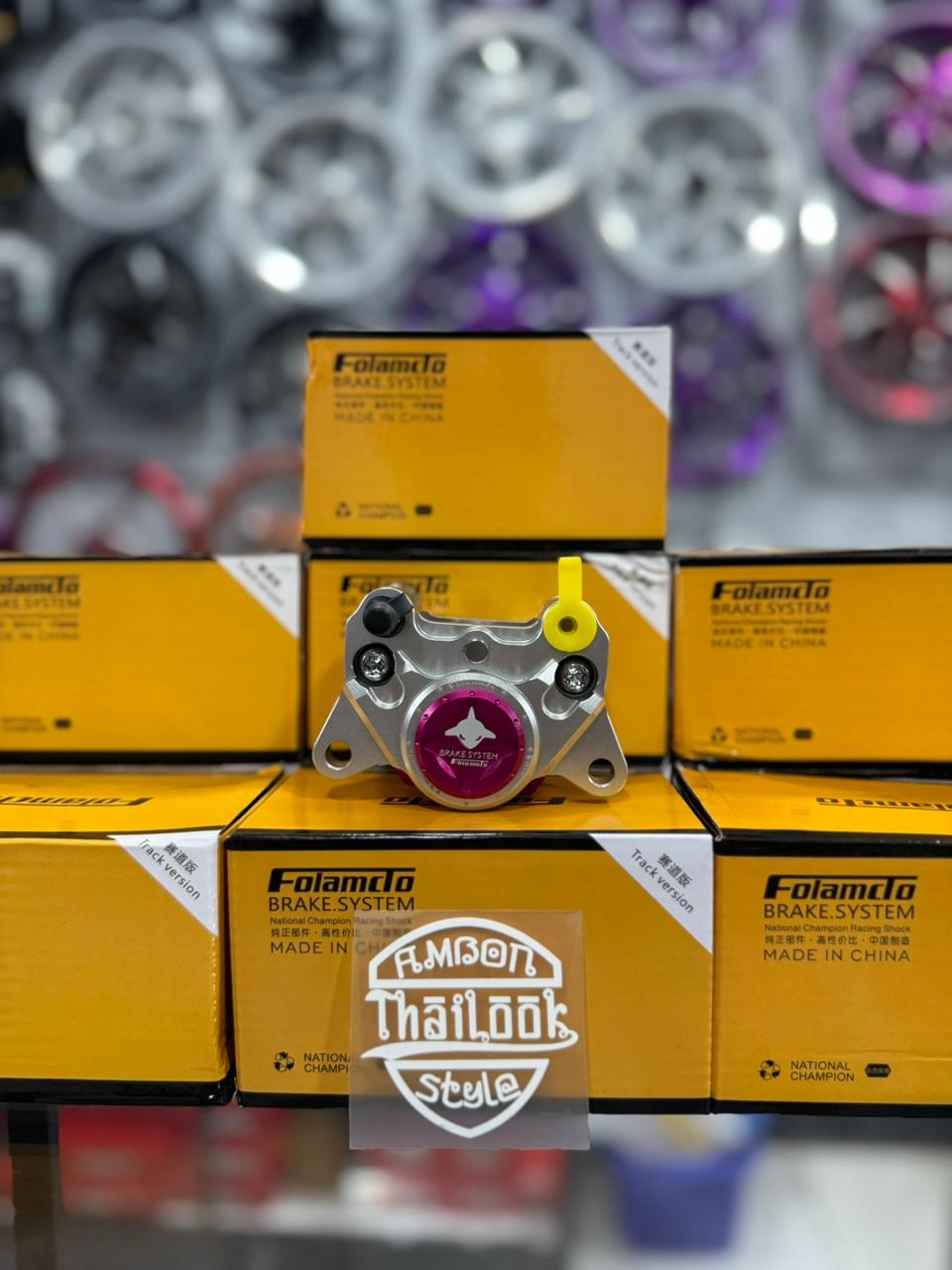 CALIPER FOLAMDO XAVIER SERIES 2 PISTON SILVER PINK