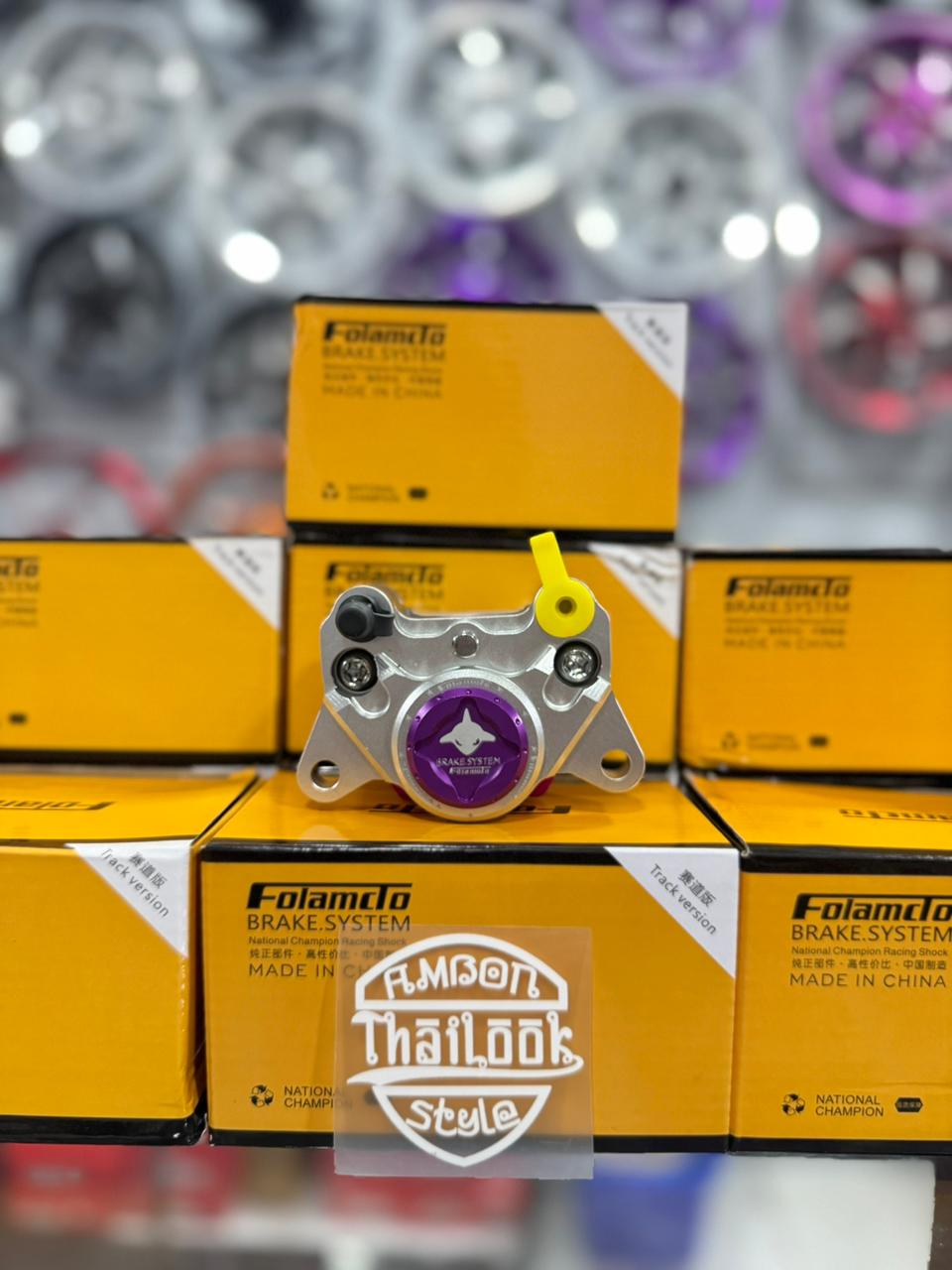 CALIPER FOLAMDO XAVIER SERIES 2 PISTON SILVER PURPLE