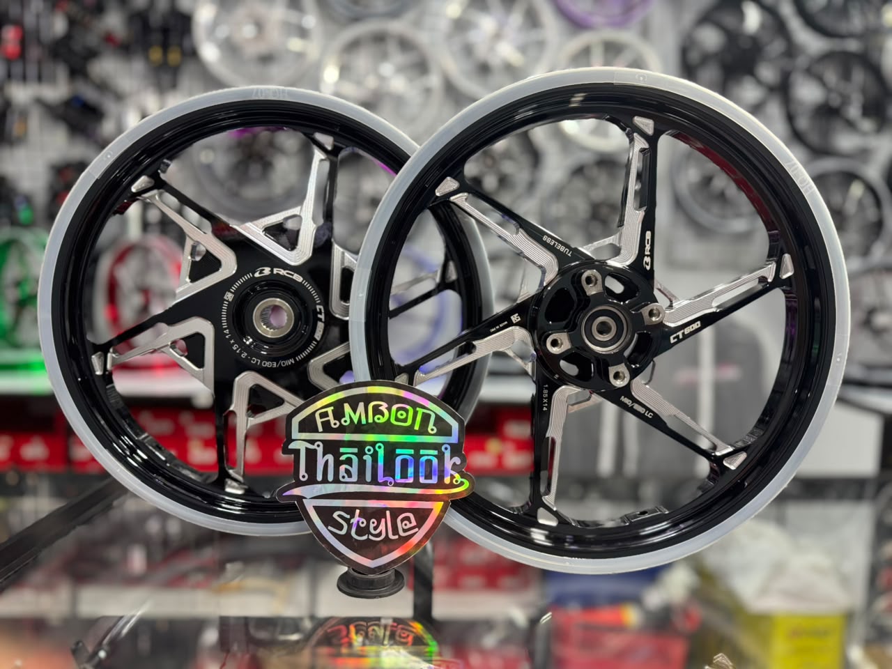 RCB CNC RIM CT 600 MIO LC BK F-160*14(4H) R-185*14(20T)